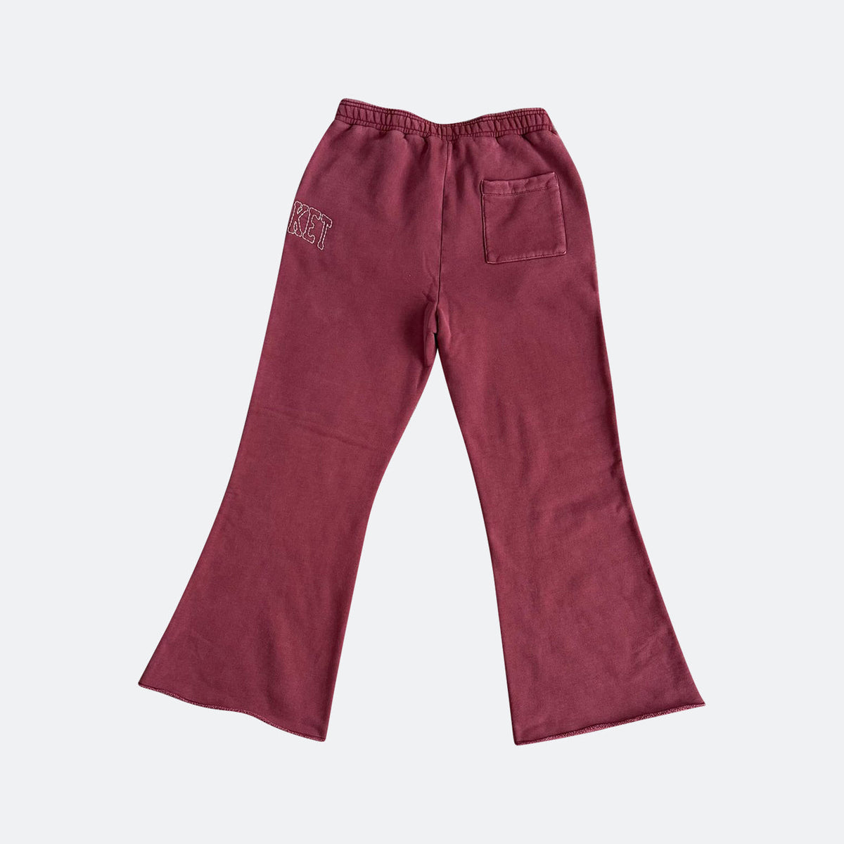 Chinatown Market Studios Big Stitch Open Leg Sweatpants - Oxblood