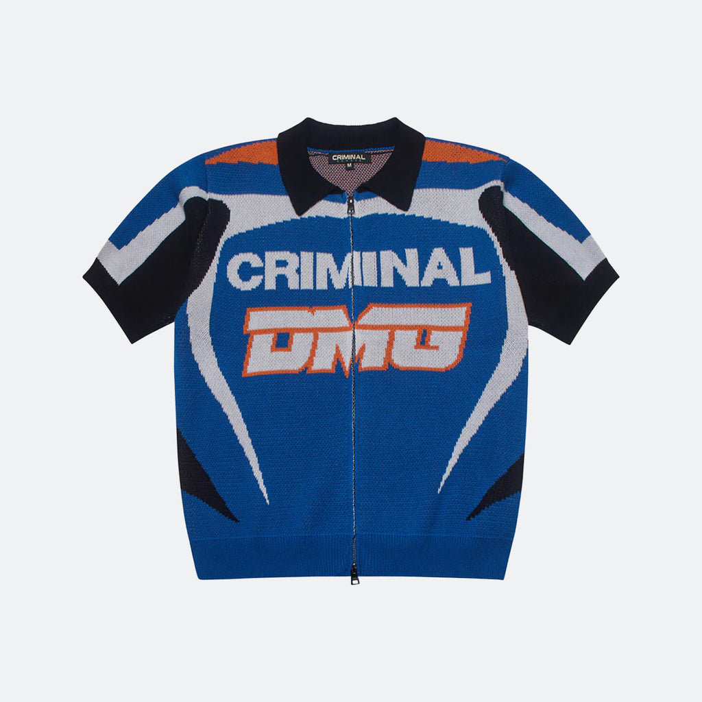 Criminal Damage Racer Short Sleeve Cardigan